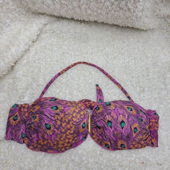 Sofia by Vix Swimwear San Isidro Bandeau Bikini Top NWT sz Small‎ - Picture 1 of 4